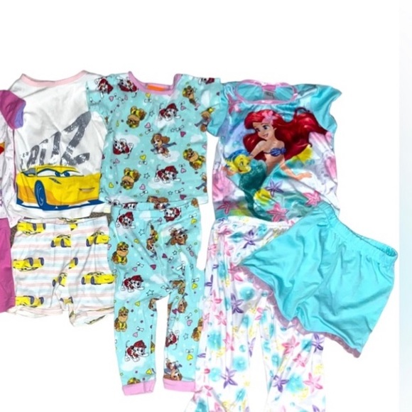 GAP Disney Pixar Cars 3 Paw Patrol Little Mermaid size 2T bundle of 3 sets pjs - Picture 1 of 4